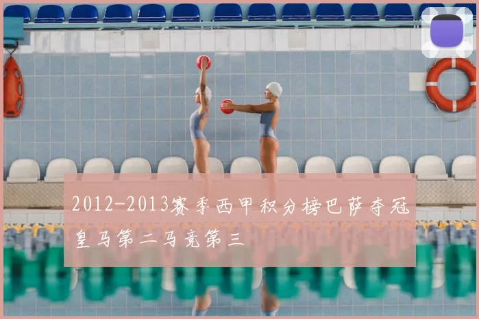 2012-2013赛季西甲积分榜巴萨夺冠皇马第二马竞第三