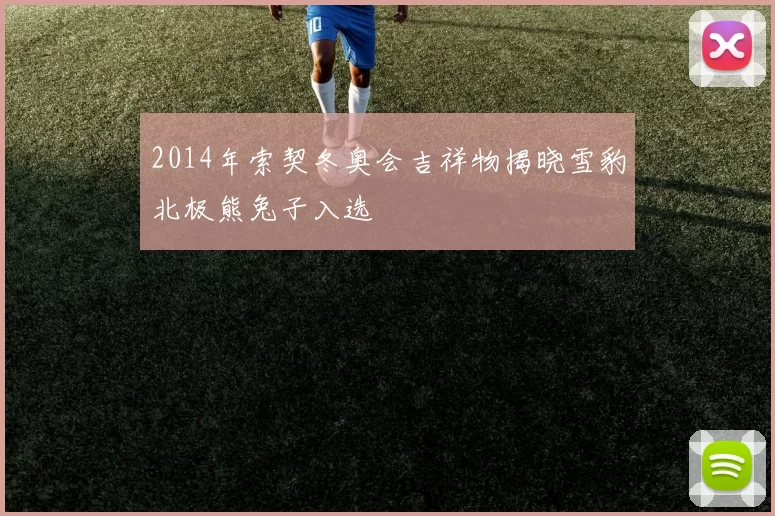 2014年索契冬奥会吉祥物揭晓雪豹北极熊兔子入选